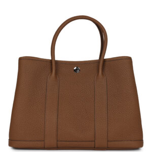 Hermès Garden Party 30 Alezan Negonda Palladium Hardware