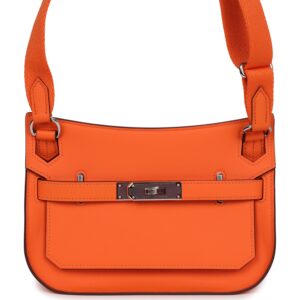 Hermès Mini Jypsiere Orange Minium Swift Palladium Hardware