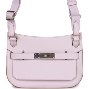 Hermès Mini Jypsiere Mauve Pale Verso Evercolor Palladium Hardware