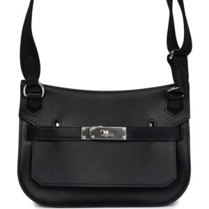 Hermès Jypsiere Mini Black Evercolor Palladium Hardware