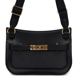 Hermès Jypsiere Mini Black Evercolor Gold Hardware