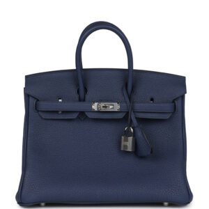 Hermès Birkin 25 Bleu Saphir Togo Palladium Hardware