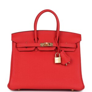 Hermès Birkin 25 Rouge de Coeur Togo Gold Hardware