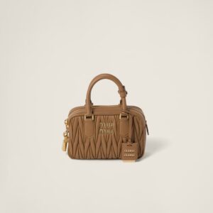 Small Arcadie matelassé nappa leather bag