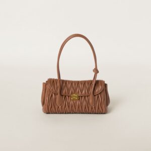 Matelassé nappa leather shoulder bag