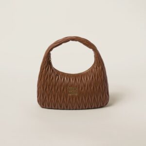 Maxi wander matelassé nappa leather hobo bag