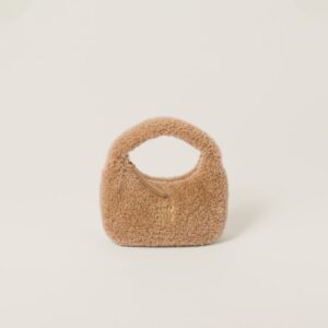 Wander shearling hobo bag