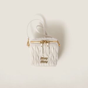 Matelassé nappa leather micro bag