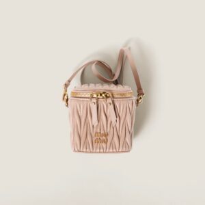 Matelassé nappa leather micro bag