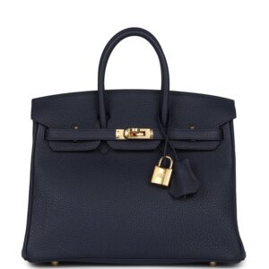 Hermès Birkin 25 Bleu Nuit Togo Gold Hardware