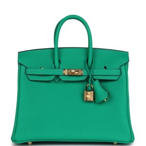 Hermès Birkin 25 Menthe Togo Gold Hardware