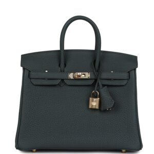 Hermès Birkin 25 Vert Mangrove Togo Permabrass Hardware