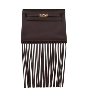 Hermès Kelly Danse Anate Moka Swift Gold Hardware