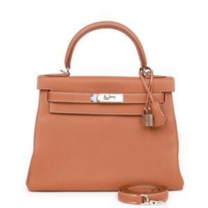 Hermès Kelly Retourne 28 Gold Togo Palladium Hardware