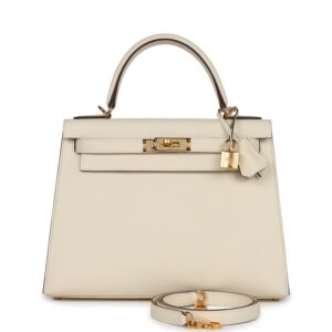 Hermès Kelly Sellier 28 Nata Epsom Gold Hardware