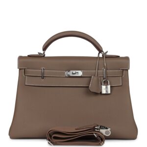Hermès Kelly 42 Maxi Etoupe Togo Palladium Hardware