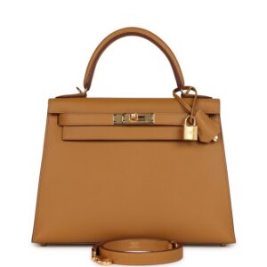Hermès Kelly Sellier 28 Sesame Epsom Gold Hardware