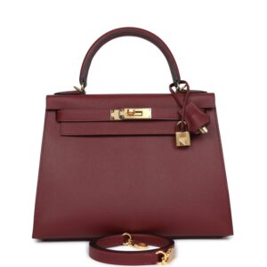 Hermès Kelly Sellier 28 Rouge H Epsom Gold Hardware