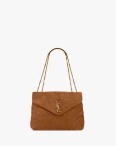 YSL Loulou Medium in Quilted Suede