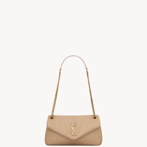 YSL CALYPSO Small in Plunged Lambskin