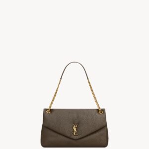 YSL Calypso Large in Grained Lambskin