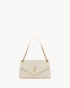 YSL Calypso Large in Grained Lambskin