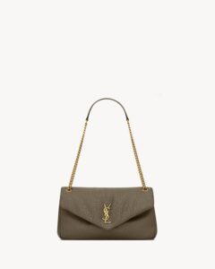 YSL CALYPSO Medium in Grained Lambskin