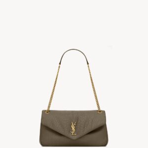 YSL CALYPSO Medium in Grained Lambskin