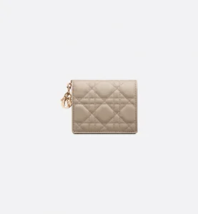 Mini Lady Dior Gardenia Wallet