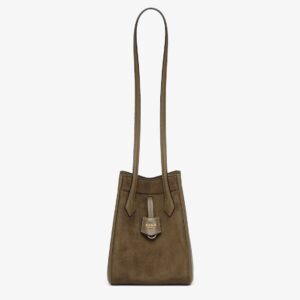 Fendi Origami Mini Transformable Suede and Leather Mini Bag